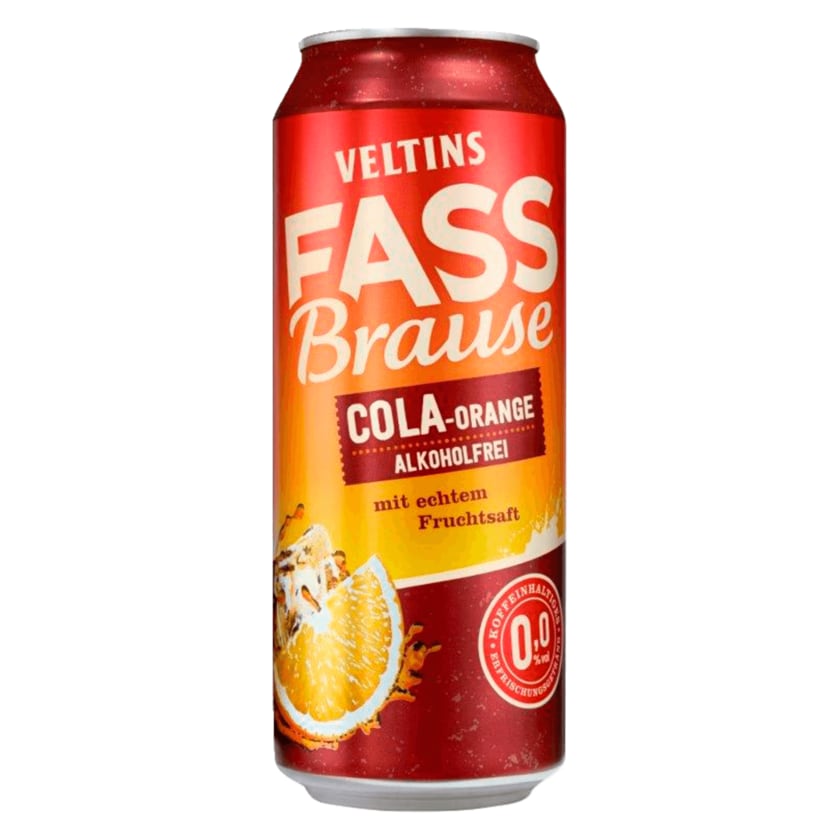 Veltins Fassbrause Cola-Orange 0,5l